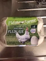 6 OEUFS BLANCS PLEIN AIR