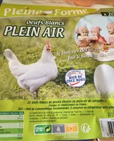Oeufs blancs plein air