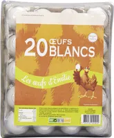 Oeufs Blancs X20 Calibre M 53 / 63