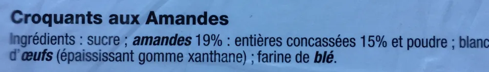 Croquants aux amandes