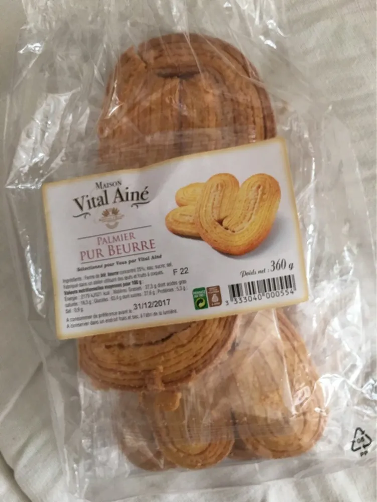 Palmier pur beurre