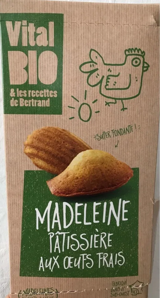 Madeleines pâtissiers aux oeufs frais