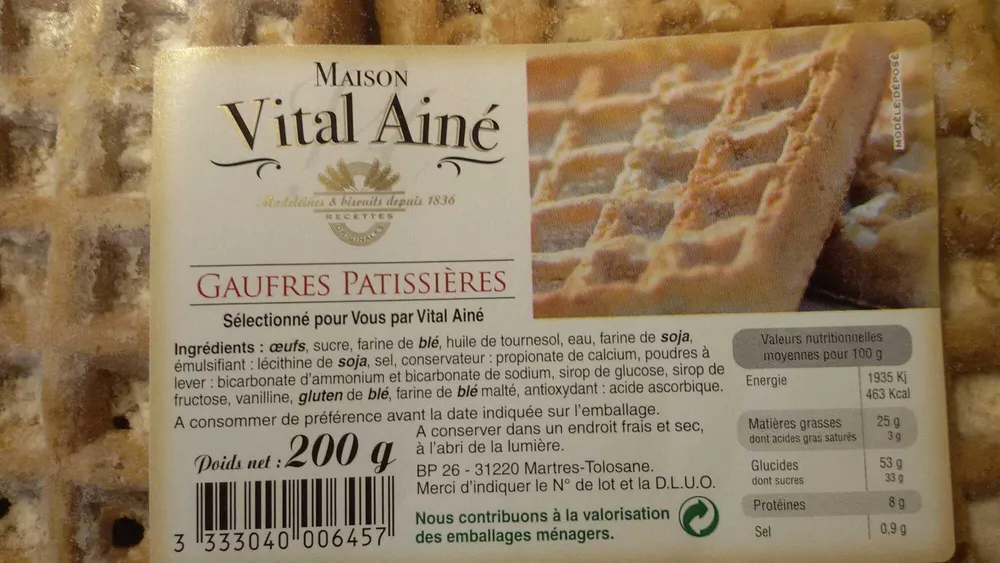 Gaufres patissières