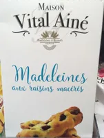 Madeleines aux raisins macérés