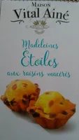 Madeleines Etoiles aux raisins macérés