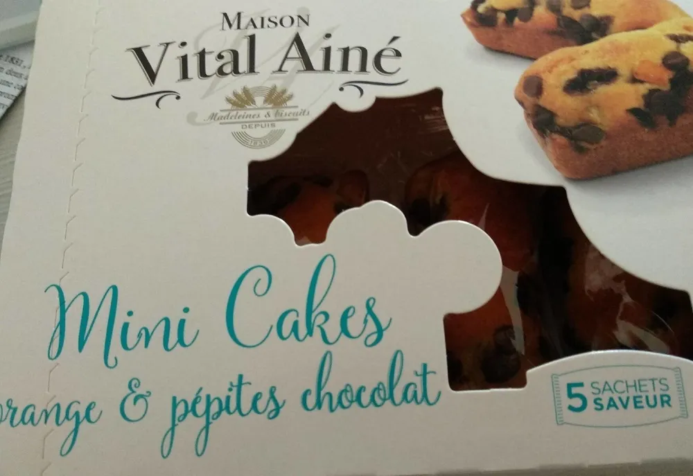 Mini cake orange et pépites de chocolat