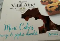 Mini cake orange et pépites de chocolat
