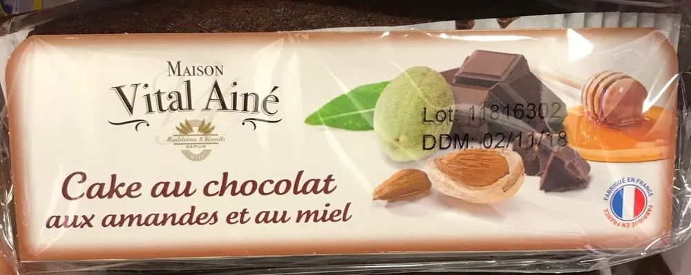 Cake au Chocolat aux Amandes et au Miel