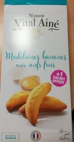 Madeleines Bananes aux Œufs Frais