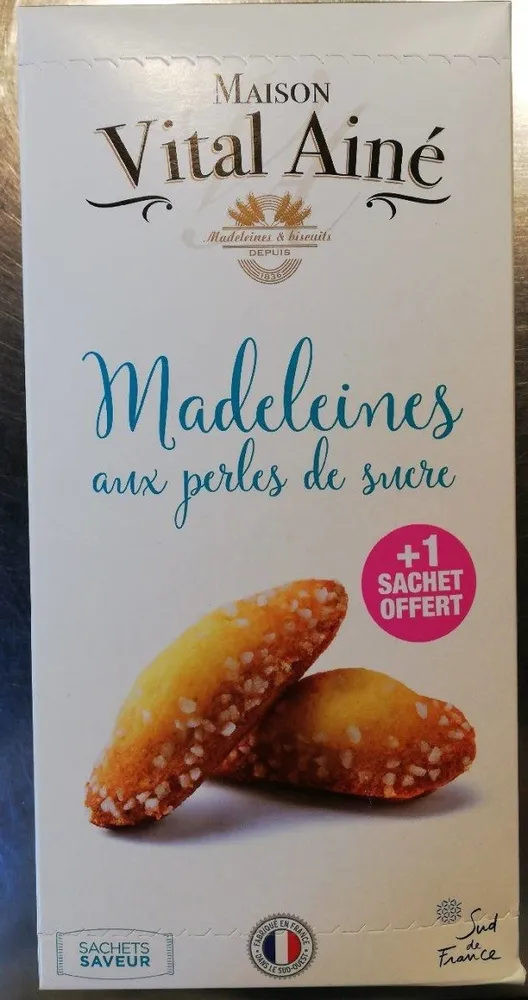 Madeleines aux perles de sucre