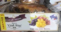 Cake aux trois raisins