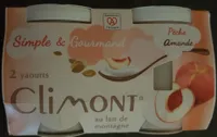 2 yaourts Pêche Amande