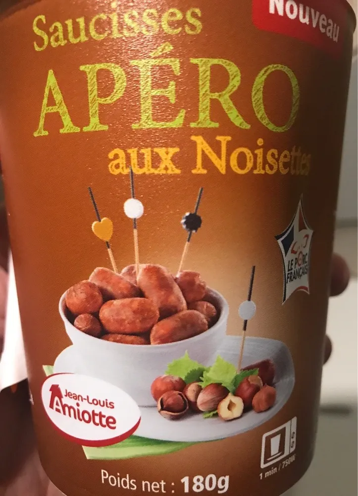 Saucisses apero aux noisettes