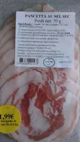 Pancetta au sel sec