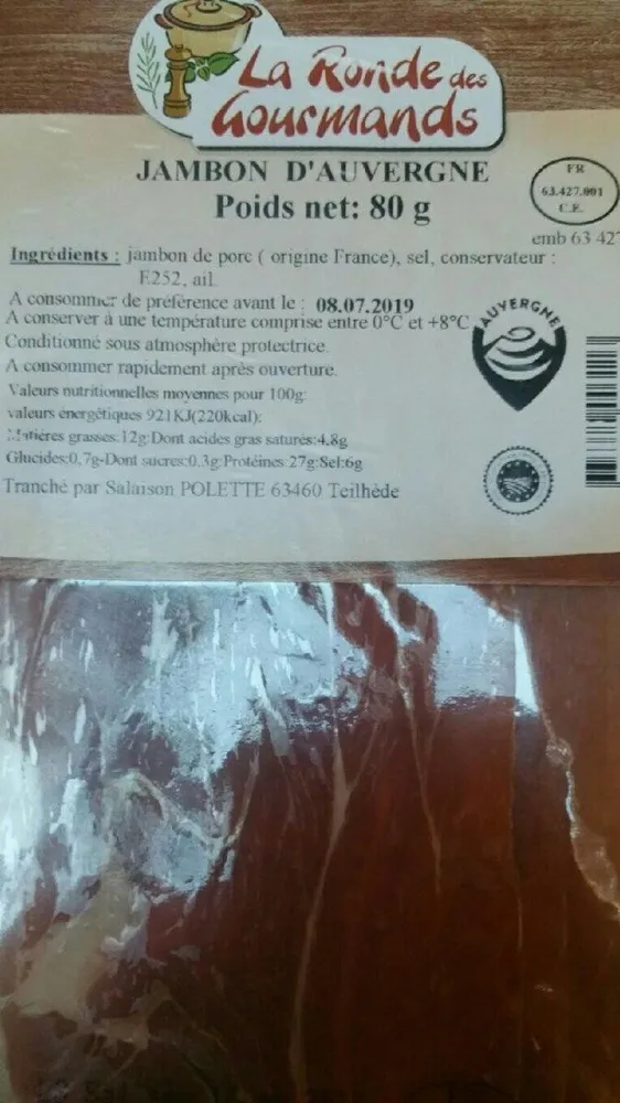 Jambon d'Auvergne