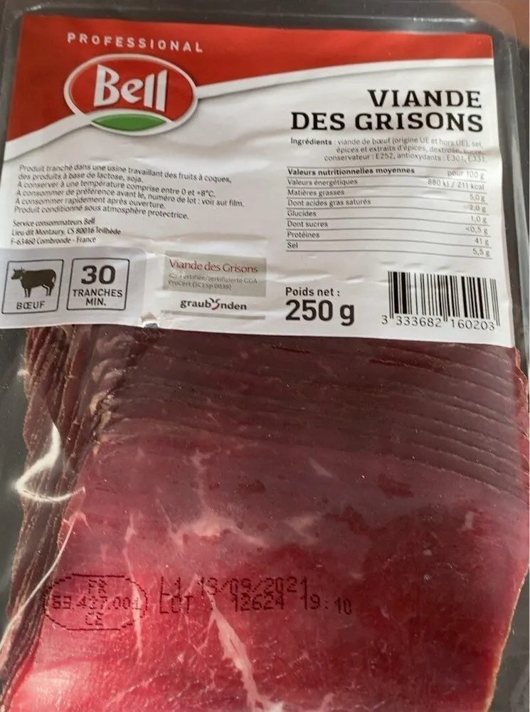 Viande des grisons