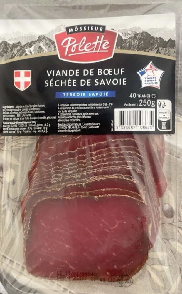 Viande de bœuf séchée de Savoie