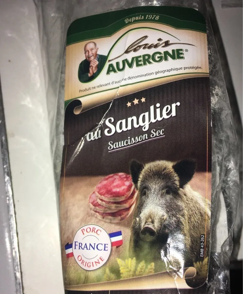 Saucisson sec au sanglier