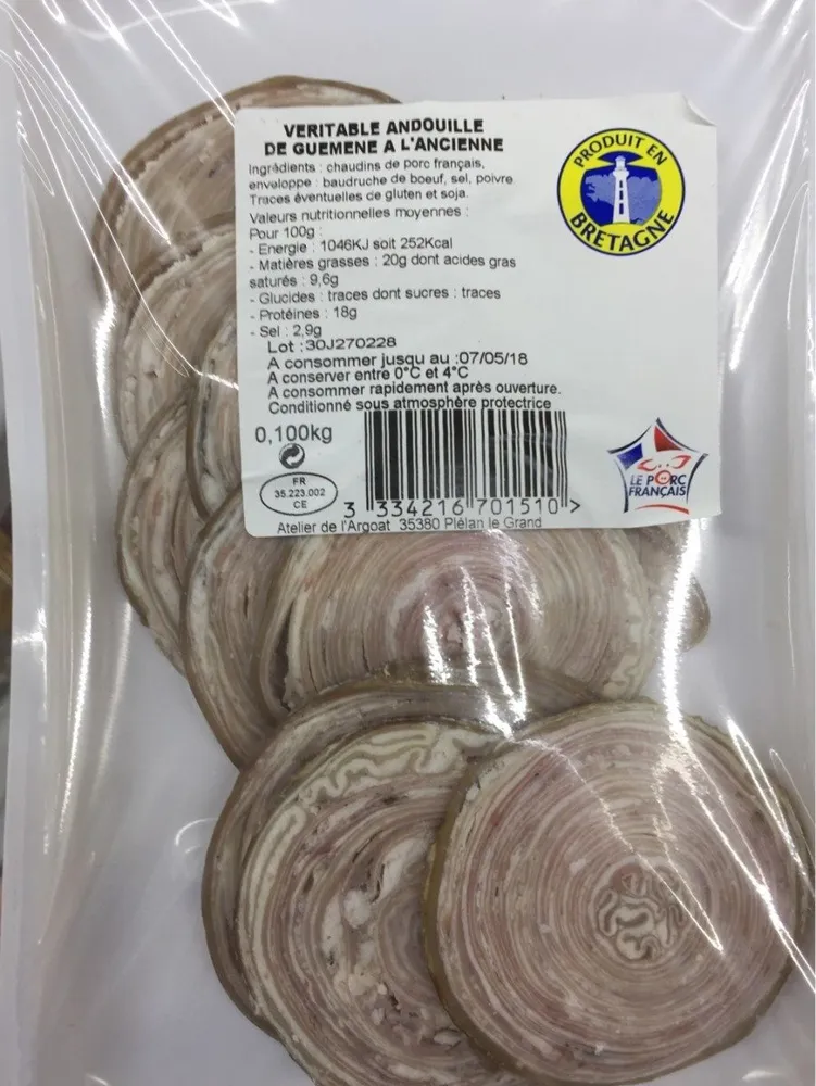 Véritable andouille de Guemene à l'ancienne