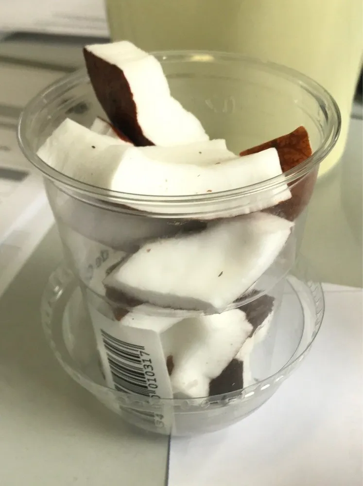 Noix de coco coupes