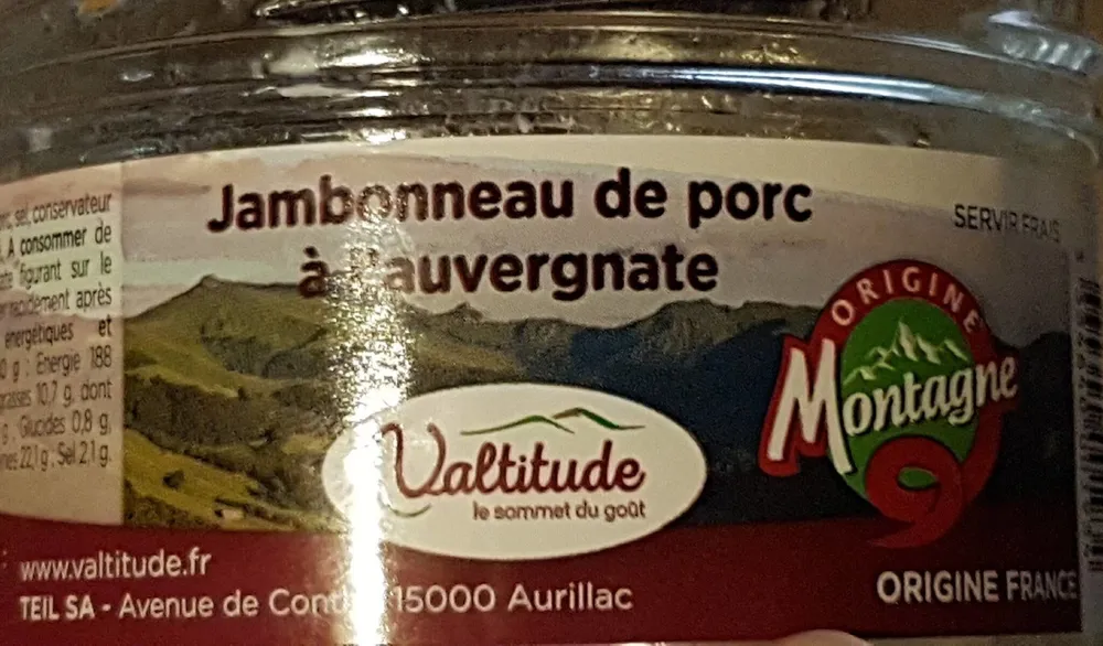 Jambon de porc à l'auvergnate