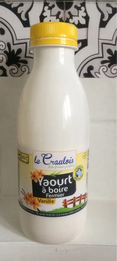 Yaourt à boire Fermier Vanille