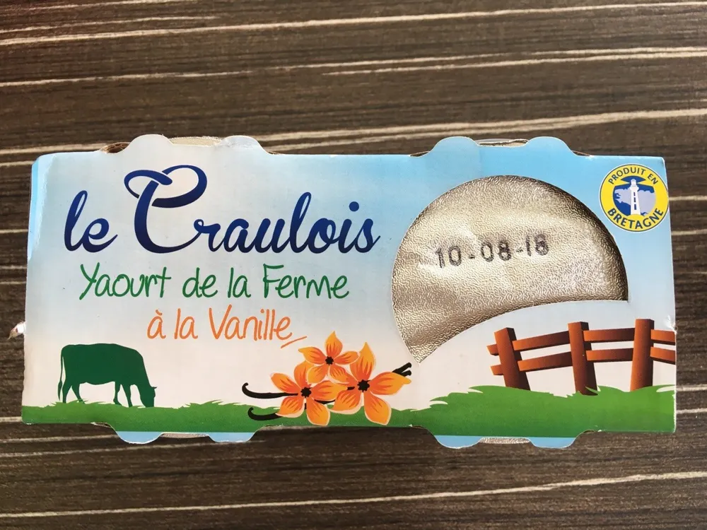Yaourt de la ferme a la vanille