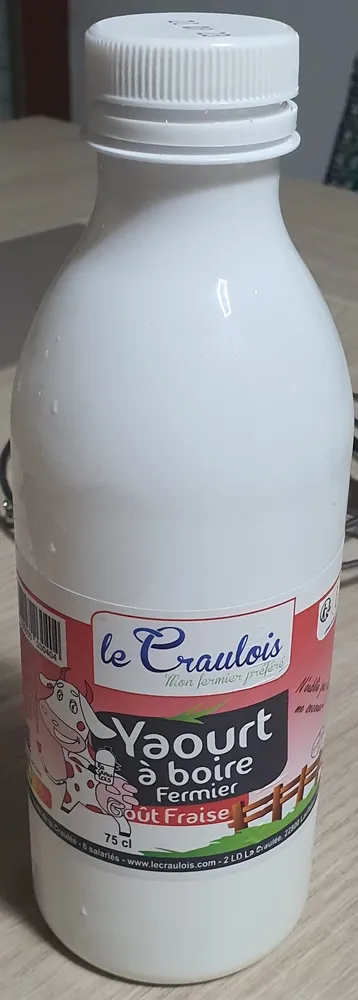 Yaourt à boire fermier Fraise