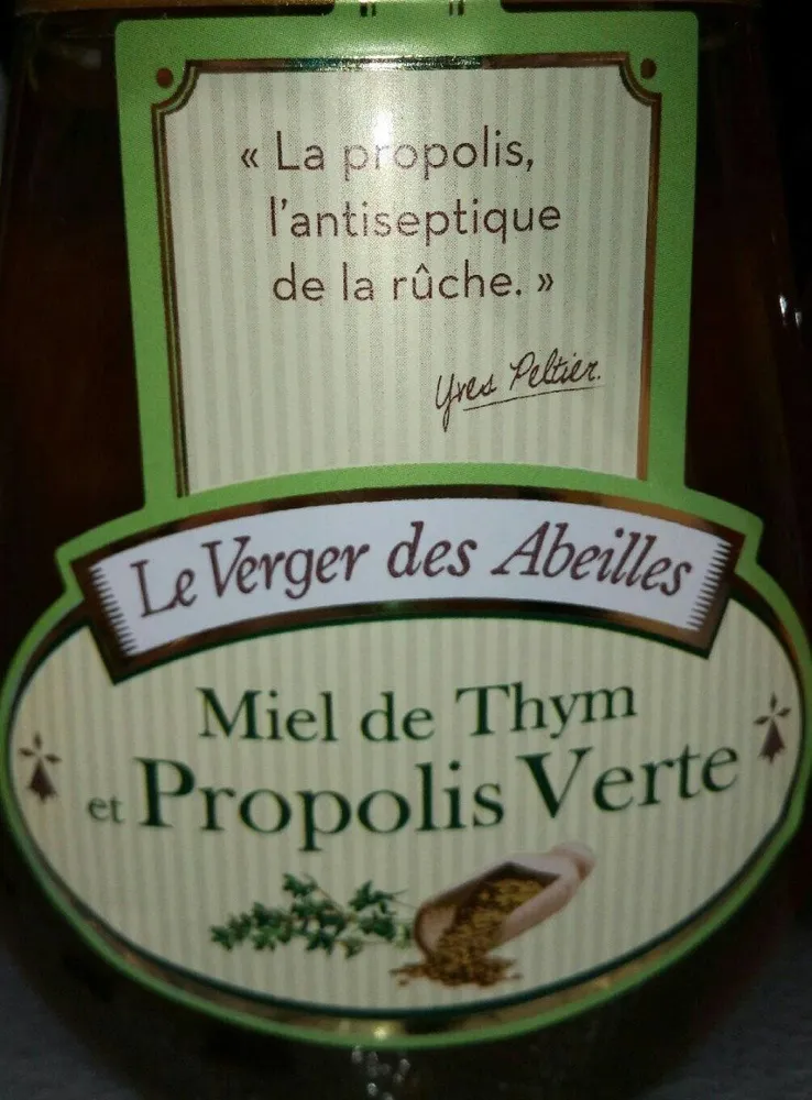 Miel de thym et propolis verte