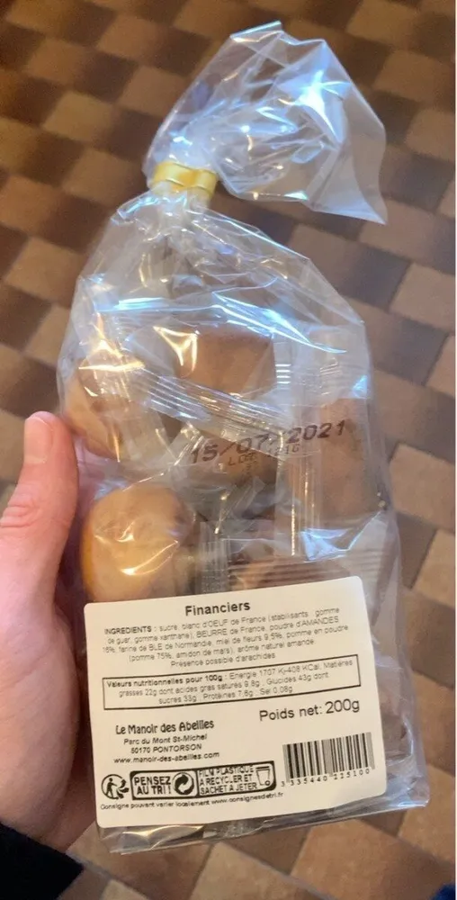 Petits financiers aux amandes LE MANOIR DES ABEILLES