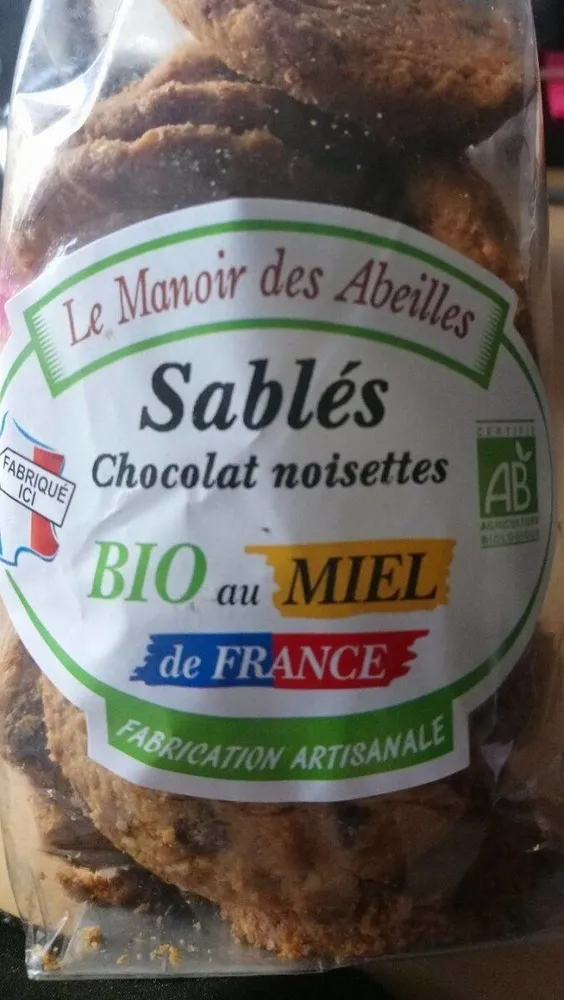Sablés chocolat noisettes