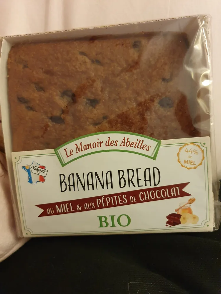 Banana bread au Miel & aux pépites de chocolat