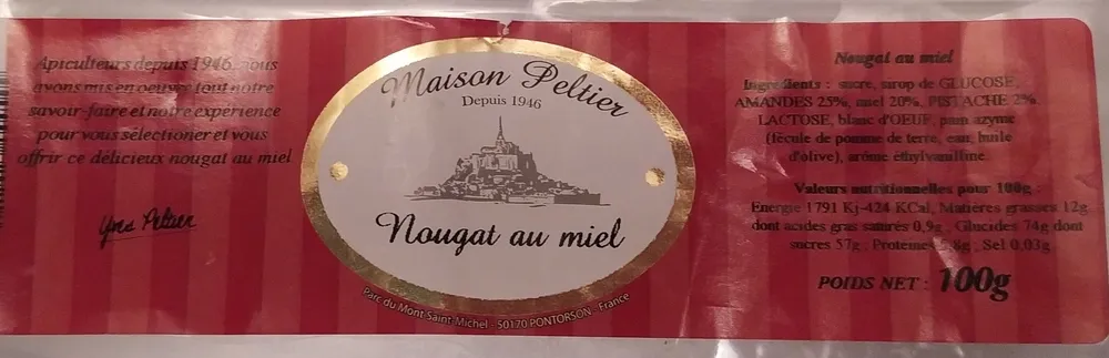 Nougat au miel