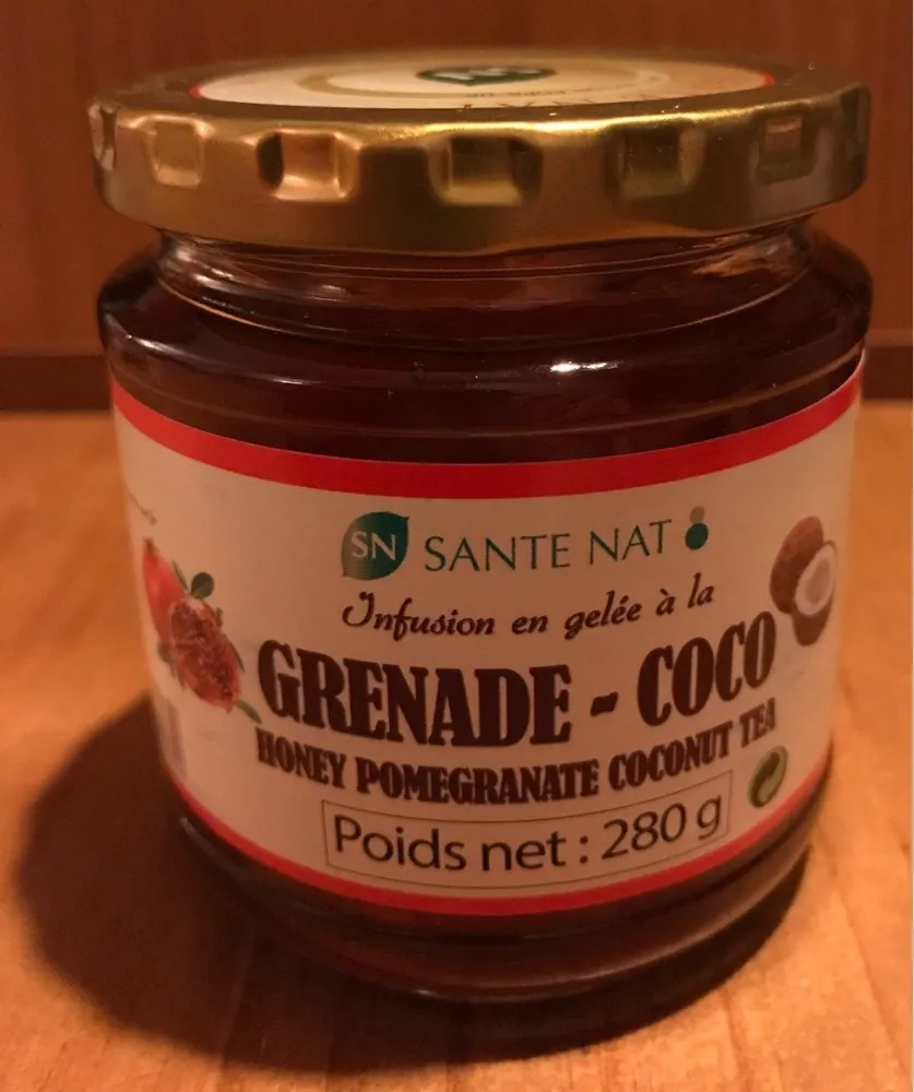 Gelé à la grenade-coco
