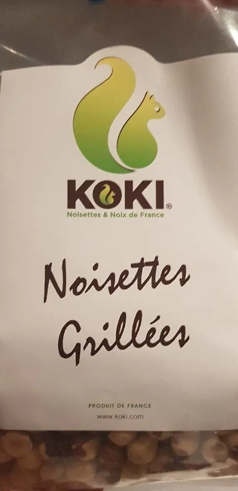 noisettes décortiquées grillées