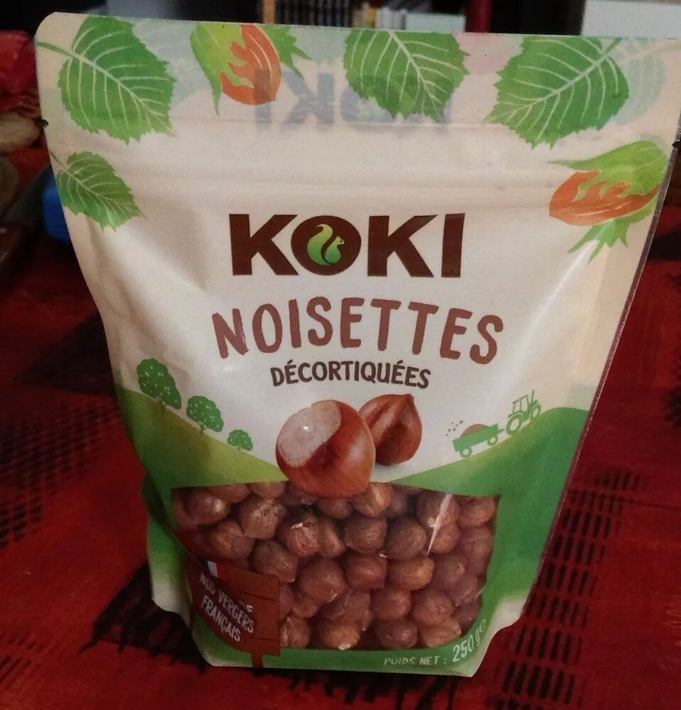 Noisettes decortiquées