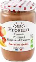 Purée de pommes bananes & fraises