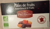 Pâtes de fruits Assortiment 6 fruits