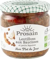 Lentillons saucisses cuisinés aux petits légumes