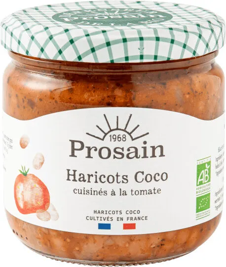 Haricots coco cuisinés à la tomate