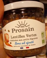 Lentilles vertes petits légumes sans sel ajouté