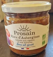 Riste d'aubergines cuisinés aux oignons et aux poivrons