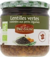 Lentilles Vertes Bio Cuisinées aux Petits Légumes
