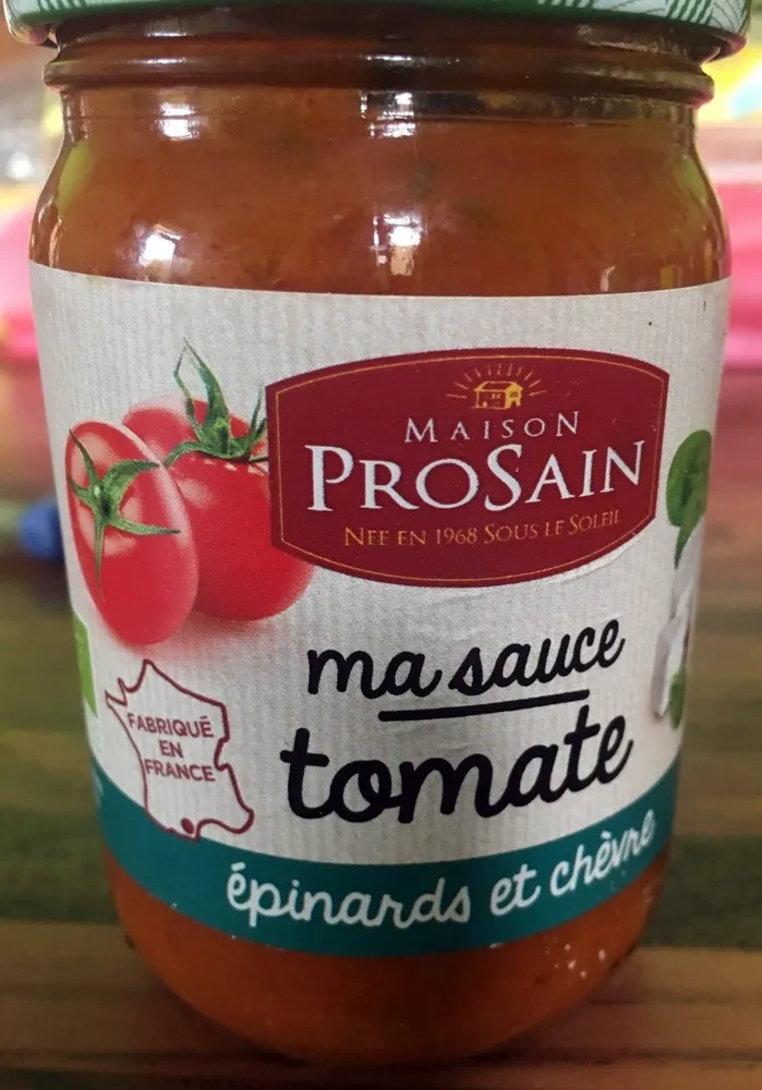 Ma sauce tomate épinards et chèvre