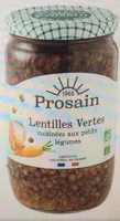 Lentilles vertes cuisinées aux petits légumes