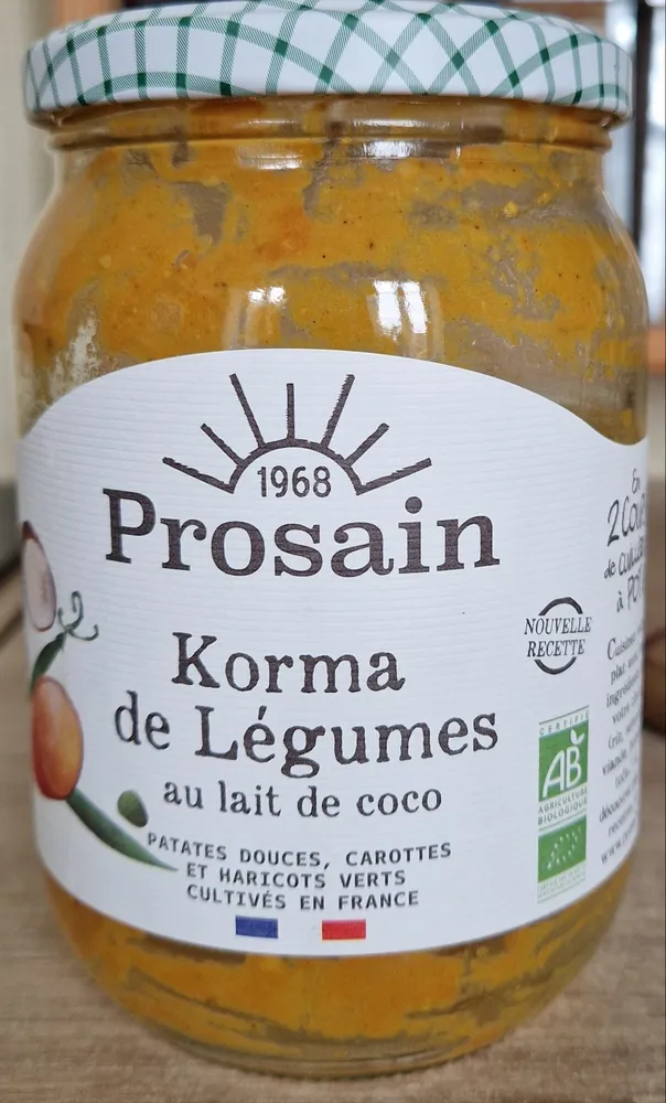 Korma de légumes au lait de coco