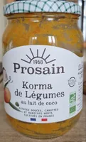 Korma de légumes au lait de coco