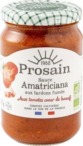 Sauce Amatricana - Tomate Cœur de Bœuf et lardons fumés