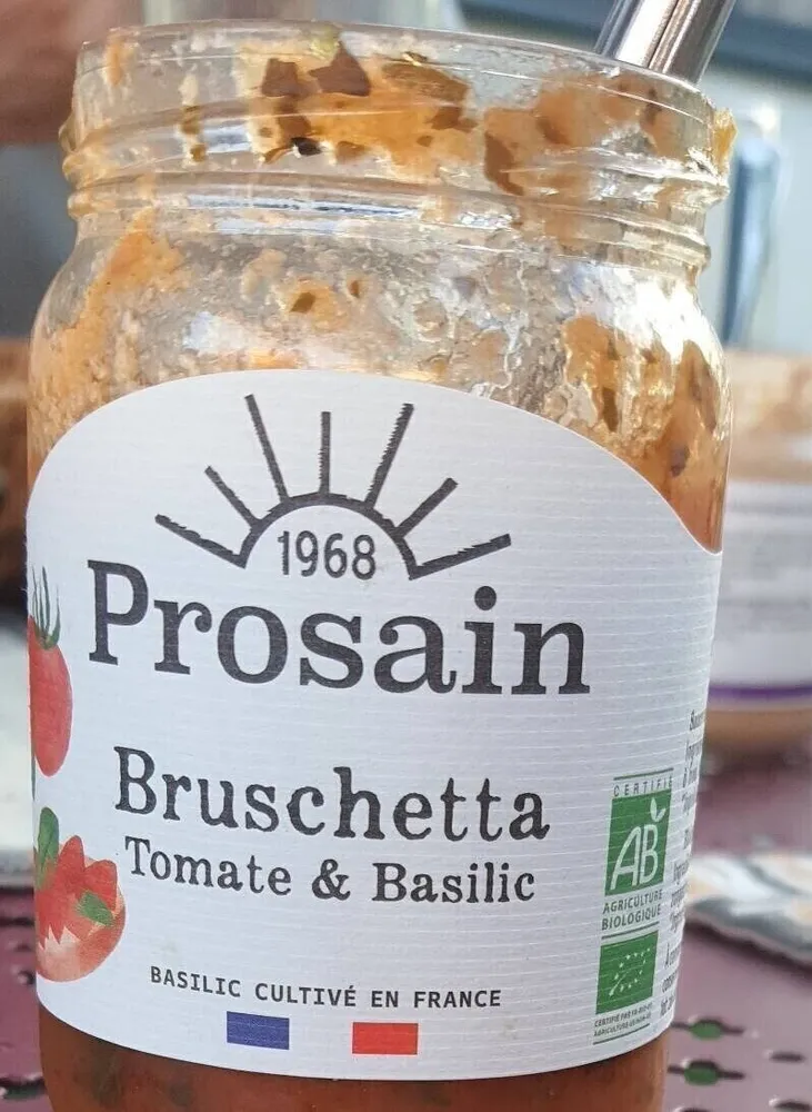 Bruschetta tomate et basilic