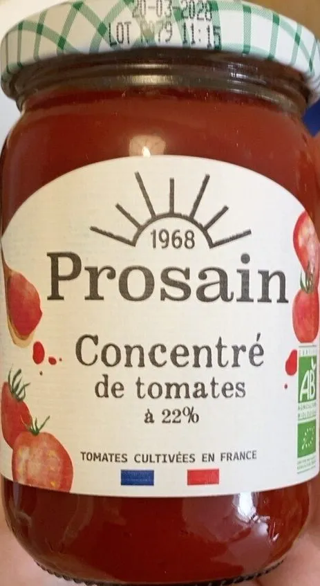 Concentré de tomates à 22%